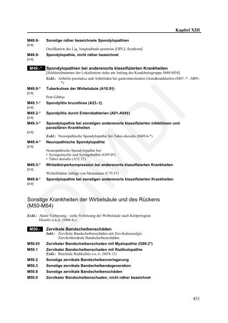 ICD-10-GM Version 2011 Systematisches Verzeichnis