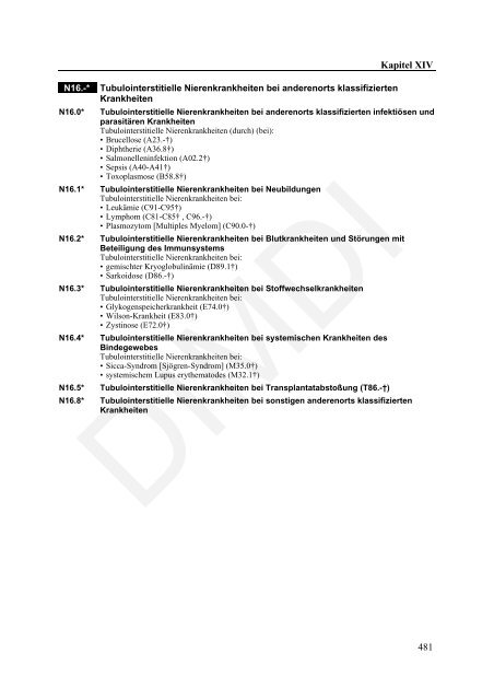 ICD-10-GM Version 2011 Systematisches Verzeichnis