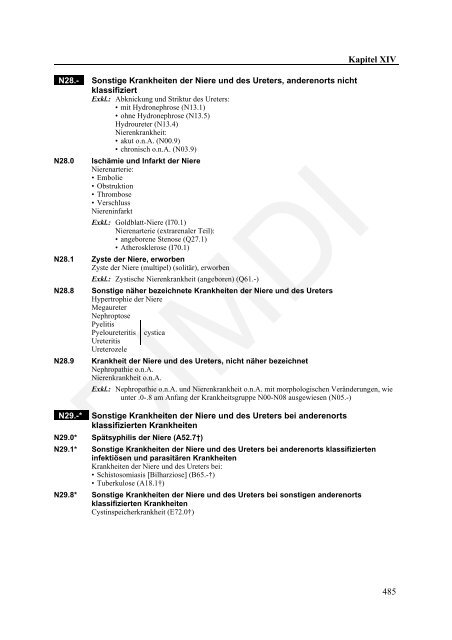 ICD-10-GM Version 2011 Systematisches Verzeichnis