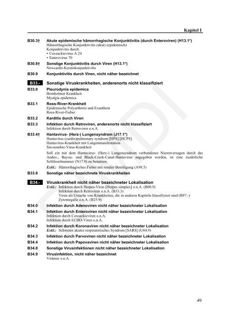 ICD-10-GM Version 2011 Systematisches Verzeichnis