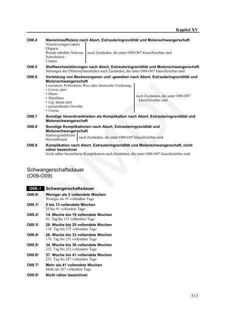 ICD-10-GM Version 2011 Systematisches Verzeichnis