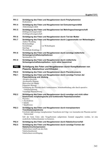 ICD-10-GM Version 2011 Systematisches Verzeichnis