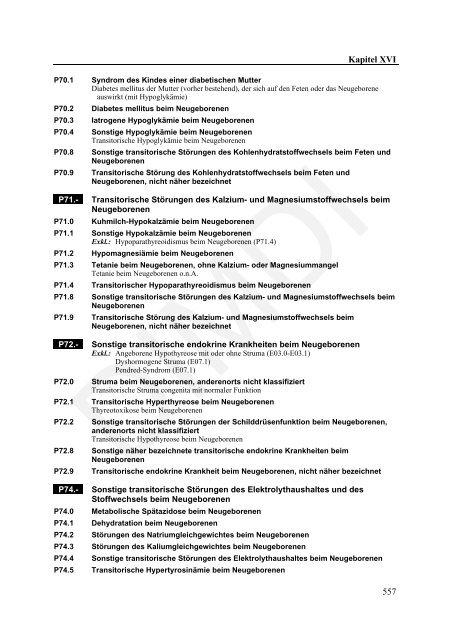 ICD-10-GM Version 2011 Systematisches Verzeichnis