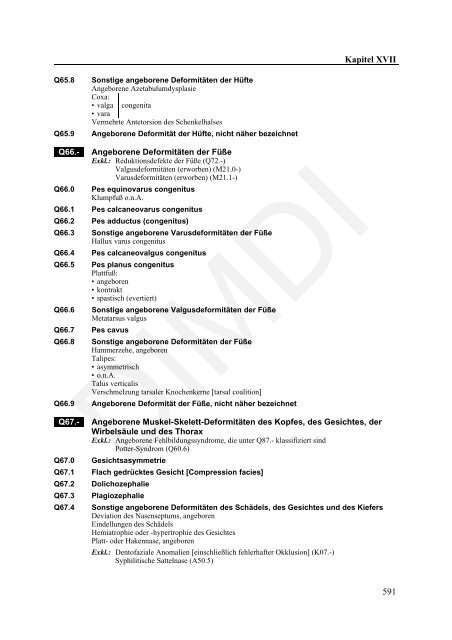 ICD-10-GM Version 2011 Systematisches Verzeichnis