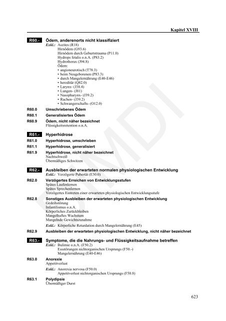 ICD-10-GM Version 2011 Systematisches Verzeichnis