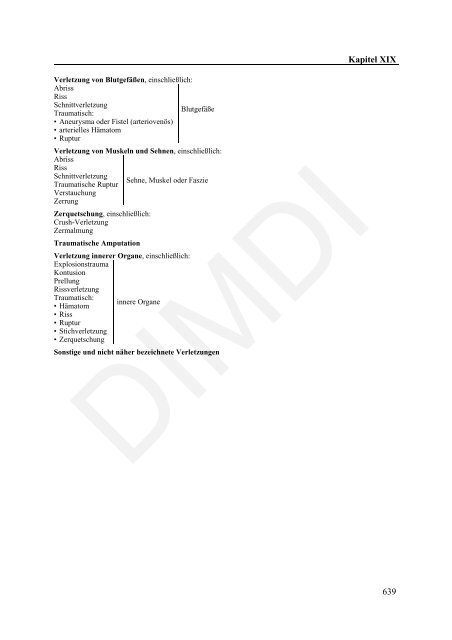 ICD-10-GM Version 2011 Systematisches Verzeichnis