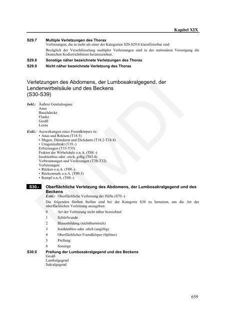 ICD-10-GM Version 2011 Systematisches Verzeichnis