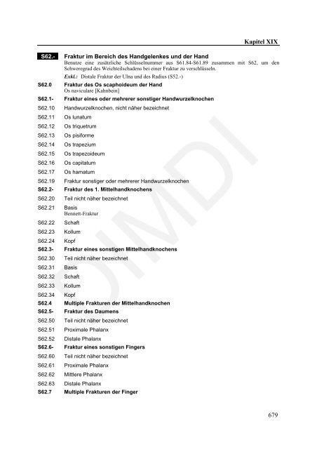 ICD-10-GM Version 2011 Systematisches Verzeichnis