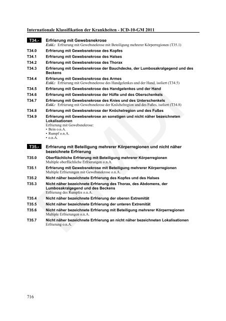 ICD-10-GM Version 2011 Systematisches Verzeichnis