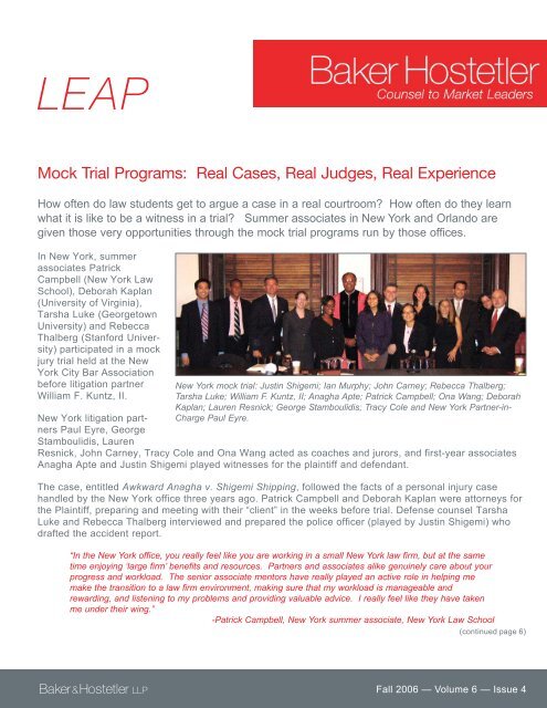 LEAP - Baker & Hostetler LLP