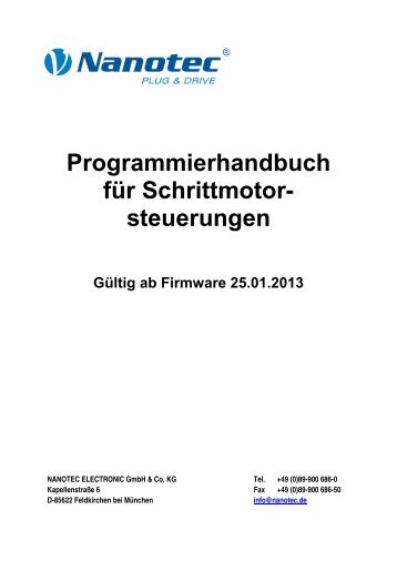 Programmierhandbuch V2.7 - Nanotec