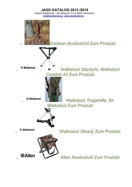 JAGD KATALOG 2013 /2014 - westoil