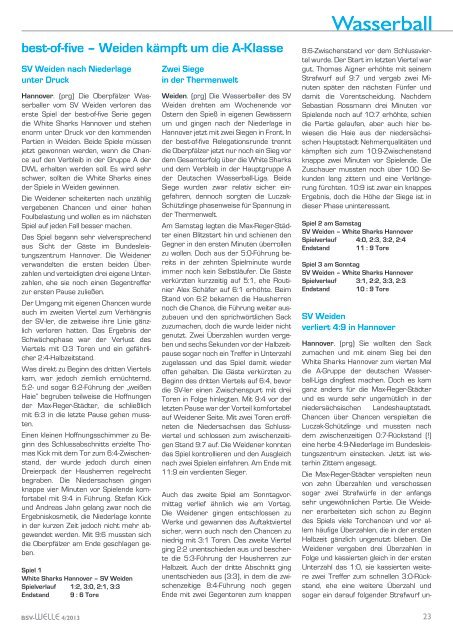 BSV-Welle Ausgabe 4 / 2013 - 105. Ausgabe - Bayerischer ...