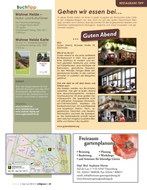 chillgreen-Magazin 02/2012 - joergplaner.de