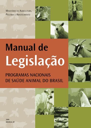 Manual de Legislação – Programas Nacionais de Saúde Animal