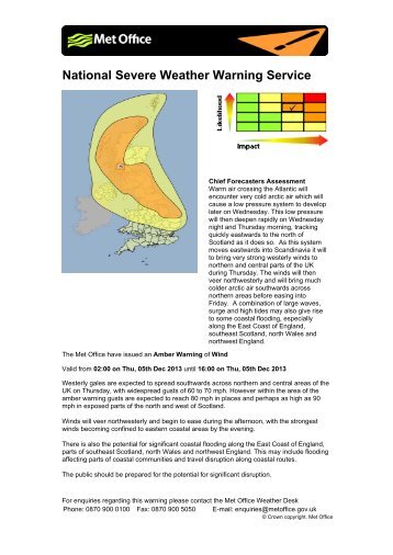 National Severe Weather Warning Service