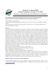 Impact Orientation of Agricultural Research in Eastern ... - Tropentag