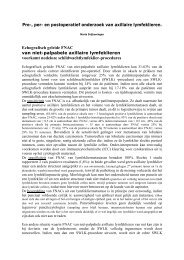 Pre-, per- en postoperatief onderzoek van axillaire ... - UZ Leuven