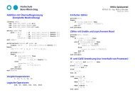 Hochschule Bonn-Rhein-Sieg VHDL-Spickzettel Addition mit ...