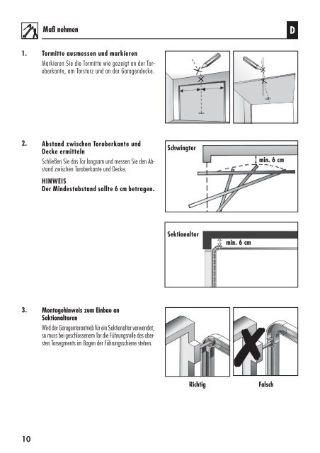 und Bedienungsanleitung für den Garagentorantrieb ... - Rademacher