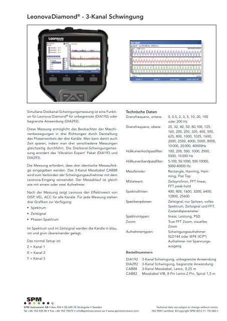 Technische Daten - Status Pro