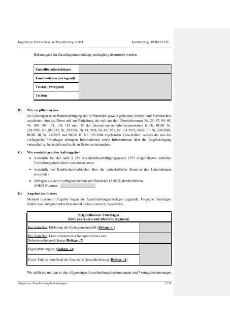 Beilage Pkt 2 Ausschreibung - Stadtgemeinde Schwechat