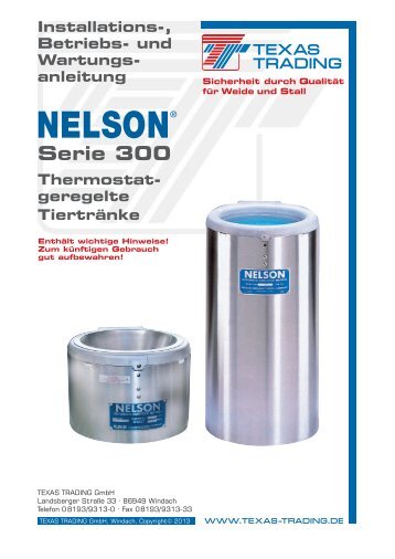 Nelson Tränke Serie 300 - Texas Trading GmbH