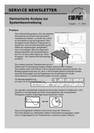 Harmonische Analyse zur Systembeschreibung (PDF, 1.8 ... - Cadfem