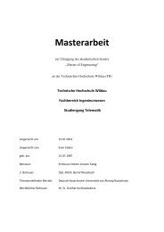 Masterarbeit - Telematik TH Wildau - Technische Hochschule Wildau