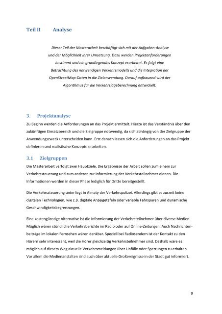 Masterarbeit - Telematik TH Wildau - Technische Hochschule Wildau