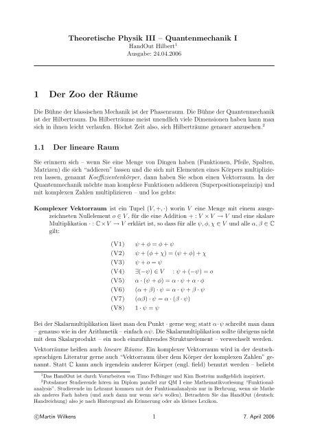 Mathematische Grundlagen