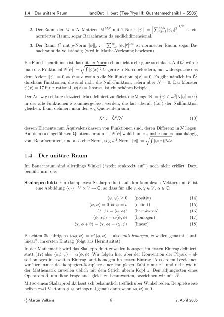 Mathematische Grundlagen