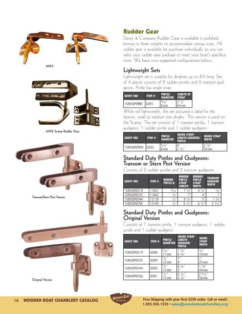 Traditional Products for Shipwrights and Riggers Product Catalog #1