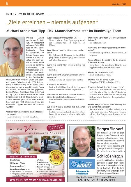 Ausgabe 10/2013 - Wir Ochtersumer