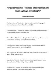 Pubertrerror - Literaturliste