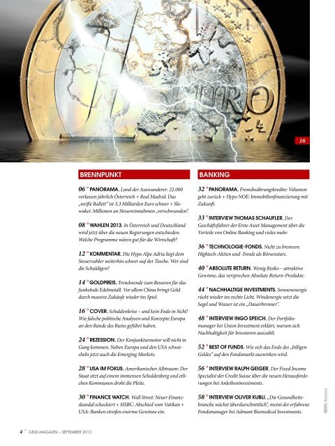 Panorama - GELD-Magazin