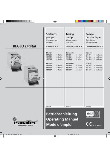 Betriebsanleitung Operating Manual Mode d'emploi ... - Cole-Parmer