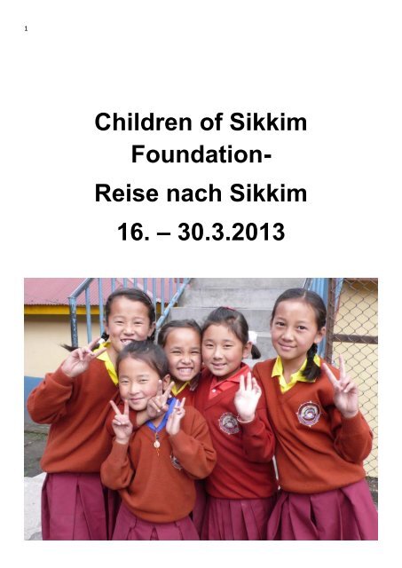 Das Tagebuch von Ruth Oberlin als PDF - Children of Sikkim ...