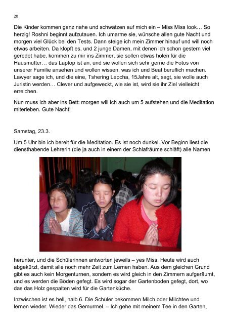 Das Tagebuch von Ruth Oberlin als PDF - Children of Sikkim ...