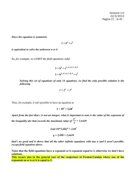 proof of fermat-catalan conjecture through the ... - Nardelli - Xoom.it