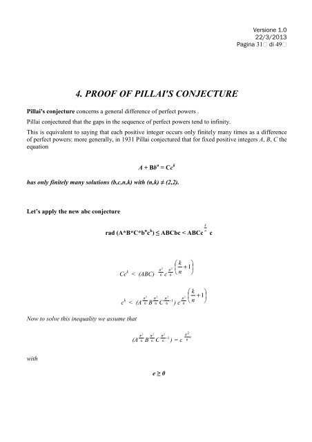 proof of fermat-catalan conjecture through the ... - Nardelli - Xoom.it