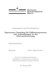 Importance Sampling für Diffusionsprozesse mit Anwendungen in ...