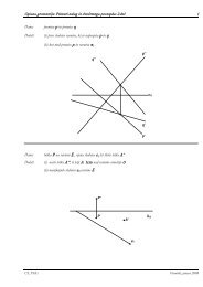 Naloge iz uporabne geometrije - Student Info