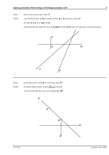 Naloge iz uporabne geometrije - Student Info