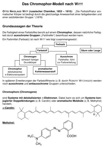 Das Chromophor-Modell nach WITT - Wilke-j.de