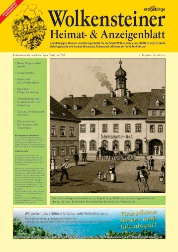 Wolkensteiner Heimat- & Anzeigenblatt