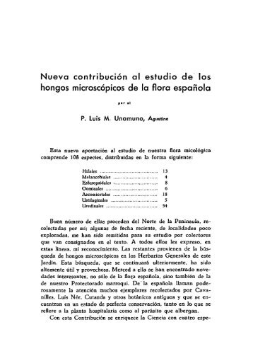 Nueva contribución al estudio de los hongos microscópicos de la ...
