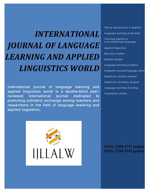 3) JULY 2013 - The International Journal of Language Learning