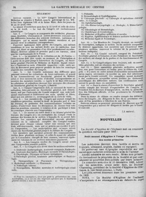 La Gazette médicale du Centre