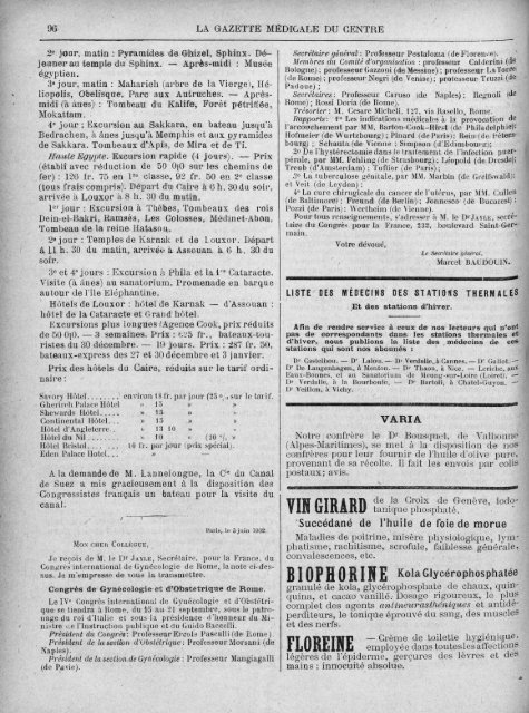 La Gazette médicale du Centre